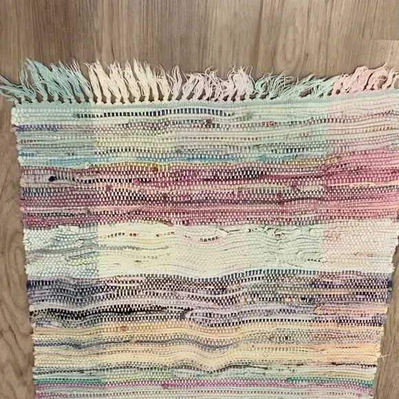 Long Rag Rug Multicolored - Picture 8 of 9